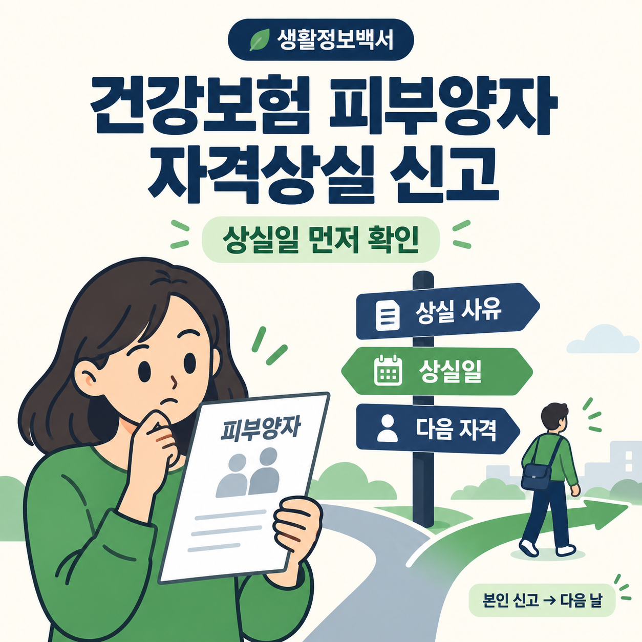 건강보험 피부양자 자격상실 신고 방법과 상실일