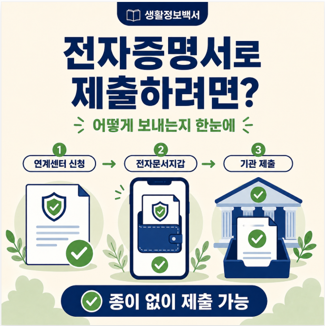 4대보험 가입내역확인서 전자증명서 제출 방법